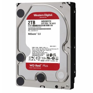 WD20EFZX - Western Digital Red Plus NAS 2TB SATA 6Gb/s 5400RPM 128MB Cache 3.5-inch Internal Hard Drive