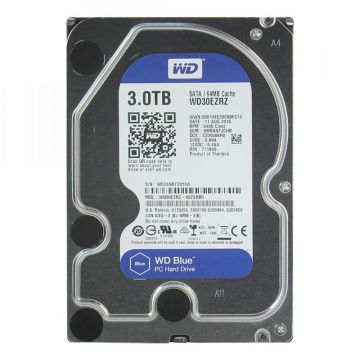WD30EZRZ-00WN9B0 - Western Digital Blue 3TB 5400RPM 64MB Cache SATA 6Gb/s (Advanced Format) 3.5-inch Internal Hard Disk Drive