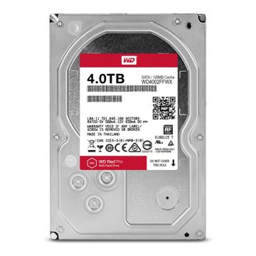 WD4002FFWX - Western Digital Red Pro NAS 4TB SATA 6Gb/s 7200RPM 128MB Cache 3.5-inch Internal Hard Drive