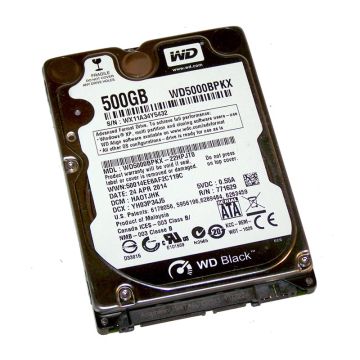 WD5000BPKX - Western Digital Black 500GB SATA 6Gb/s 7200RPM 16MB Cache (Advanced Format) 2.5-inch Internal Hard Drive