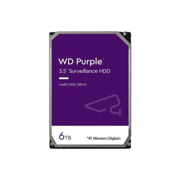 WD64PURZ - Western Digital Purple 6TB SATA 6Gb/s 5400RPM 256MB Cache (512e) 3.5-inch Internal Hard Drive