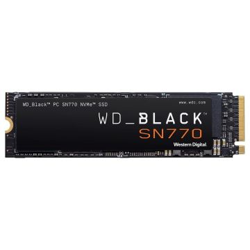 WDBBDL5000ANC - Western Digital Black SN770 500GB PCI Express 4.0 x4 NVMe 3D NAND TLC M.2 2280 Solid State Drive (SSD)