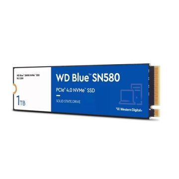 WDS100T3B0E - Western Digital Blue SN580 1TB PCI-Express 4.0 x4 NVMe (v1.4b) 3D NAND TLC (TCG Pyrite 2.0) M.2 2280 Solid State Drive (SSD)