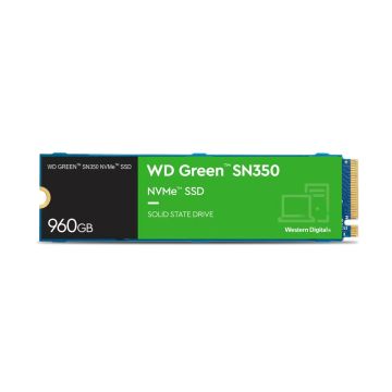 WDS960G2G0C - Western Digital Green SN350 960GB PCI Express 3.0 x4 NVMe 3D NAND TLC M.2 2280 Solid State Drive (SSD)