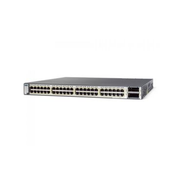 WS-C3750E-48PD-E - Cisco Catalyst 3750-E Series 48-Ports 10/100/1000BASE-T Ethernet Layer 2 Rack-mountable Managed Stackable Switch