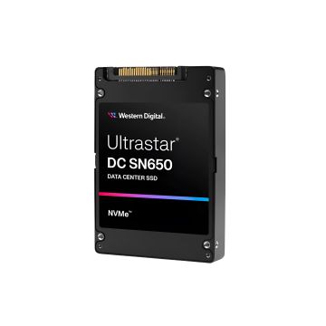 WUS5EA1A1ESP5E1 - Western Digital Ultrastar DC SN650 15.36TB PCI-Express 4.0 x4 NVMe (v1.4b) 3D NAND TLC (AES-256 / SE / PLP) U.3 2.5-inch Solid State Drive (SSD)