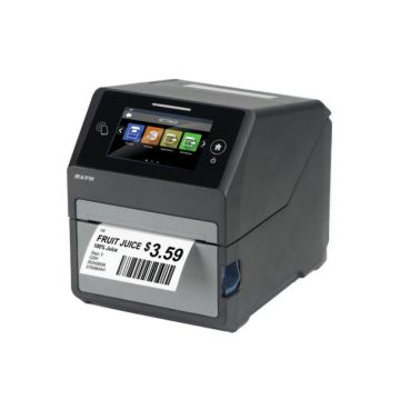 WWCT04041-WAN - SATO CT4-LX 305 dpi 6 ips USB, Ethernet, NFC 4.3-inch Touch Screen LCD Display Thermal Transfer Desktop Barcode Label Printer