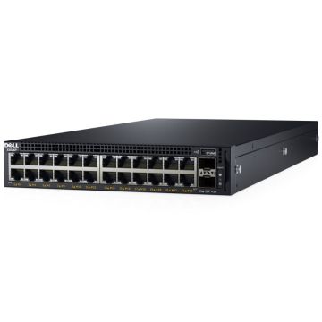 X1026 - Dell X1026 24-Ports 10/100/1000BASE-T Ethernet Layer 2 Rack-mountable Managed Network Switch with 2-Ports SFP