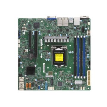 X11SCH-LN4F - Supermicro Core i3 8th/9th Gen/Pentium/Celeron/Xeon E-2200/E-2100 Single Socket LGA1151 SATA PCI-Express M.2 Supported Micro-ATX Server Motherboard