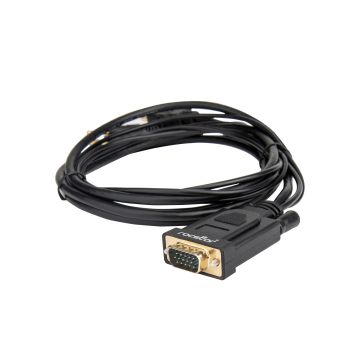 Y10C264-B1 - Rocstor Hmdi To Vga Cable M/M - Hdmi Male To Vga (15 Pin) Male - Vga Supports 1920X1080
