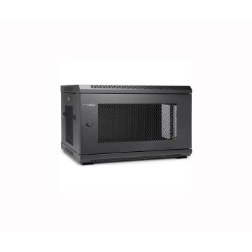 Y10E004-B1 - Rocstor Solidrack 6U Wall Mount Rack Vented Enclosure-Assembled -Black