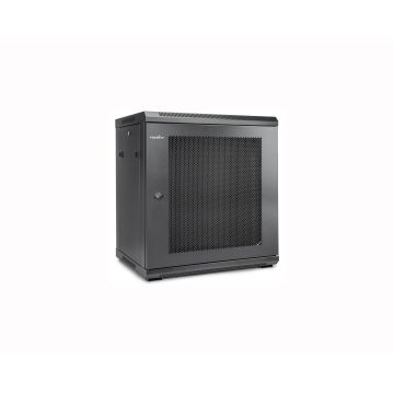 Y10E005-B1 - Rocstor Solidrack 9U Wall Mount Rack Vented Enclosure-Assembled -Black