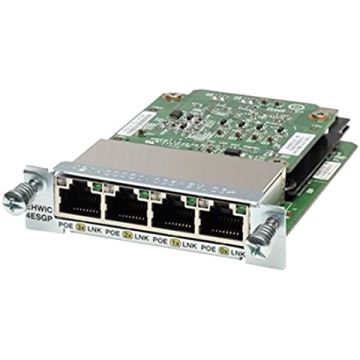 EHWIC-4ESG-P - Cisco 4-Ports 10/100/1000 Ethernet Enhanced High-Speed WAN Interface Card