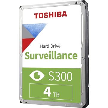 HDWT140UZSVAR - Toshiba S300 Surveillance Series 4TB SATA 6Gb/s 5400RPM 128MB Cache 3.5-inch Internal Hard Drive