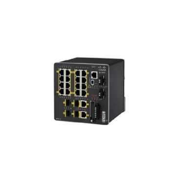 IE-2000-16TC-G-E - Cisco IE-2000 Series 16-Ports 10/100/1000BASE-T Ethernet Layer 2 DIN Rail-mountable Managed Rugged Switch with 4-Ports SFP