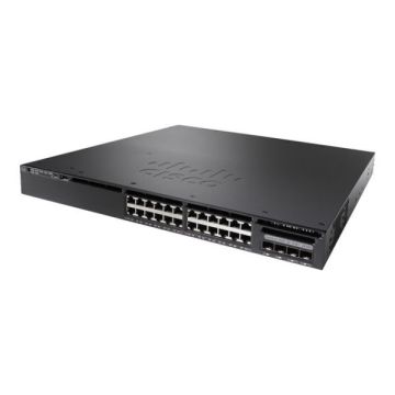 WS-C3650-24PD-E - Cisco Catalyst 3560 Series 24-Ports 10/100/1000BASE-T Ethernet Layer 3 Rack-mountable Managed Network Switch with 2-Ports SFP+