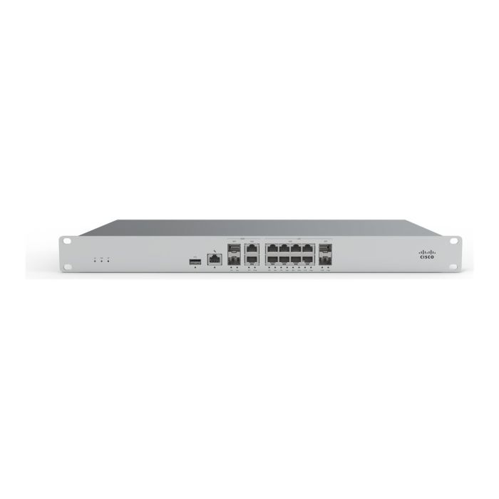 MX85 - Cisco Meraki 1Gbps Firewall Throughput 4-WAN 10-LAN Small-to-Medium Branch Security & SD-WAN Appliance