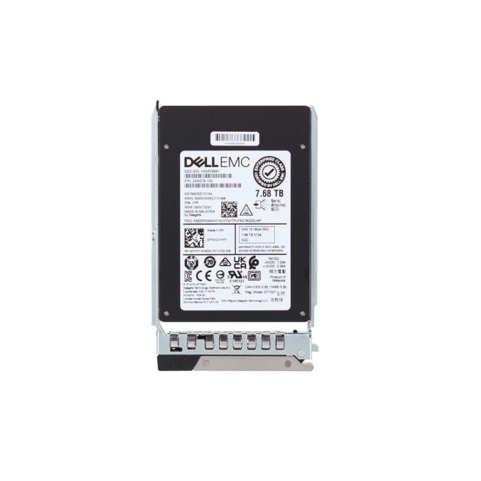 2THYF - Dell 7.68TB SAS 12Gb/s Hot Swap Read Intensive (SED) 2.5-inch Solid State Drive (SSD) with Tray for PowerEdge G14