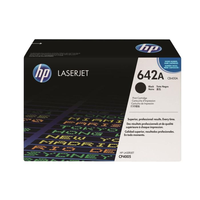 CB400A - HP 642A Black Toner Cartridge for Color LaserJet CP4005 Series Printer