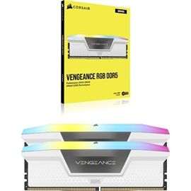 CMH32GX5M2D6000C36W - Corsair Vengeance RGB 32GB (2x 16GB) 6000MHz DDR5 PC5-48000 Non-ECC CL36 288-Pin DIMM 1.35V (LV) Memory Module