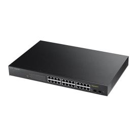 GS1900-24HP - ZyXEL Fanless 24-Ports GbE PoE+ L2 Web Managed Rackmountable Switch