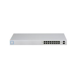 USW-16-POE - Ubiquiti UniFi 8-Ports 10/100/1000BASE-T PoE+ and 8-Ports Ethernet Layer 2 Rack-mountable Managed Network Switch with 2-Ports SFP