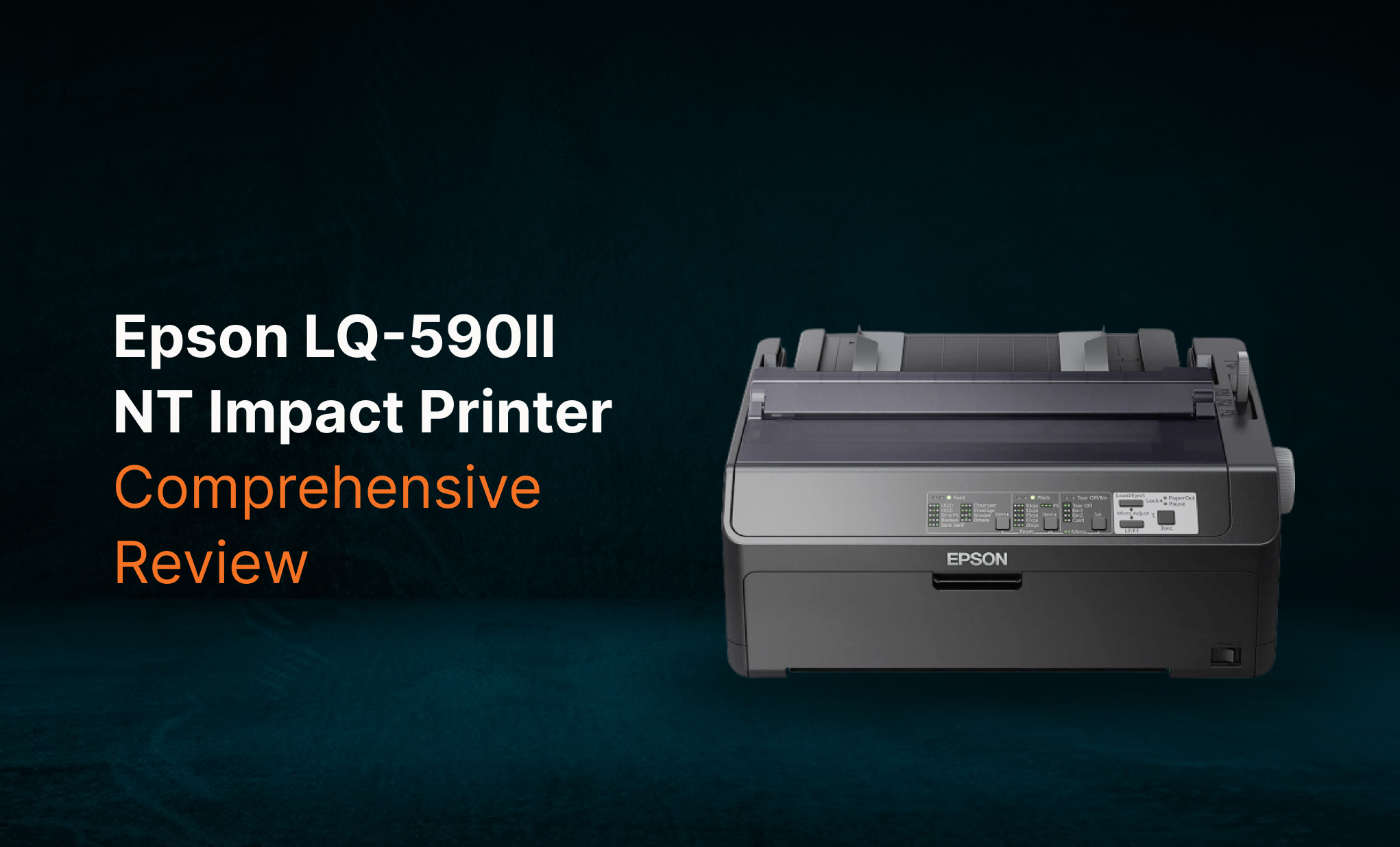 lucha Min Independiente Epson LQ-590II NT Impact Printer Review - Direct Macro